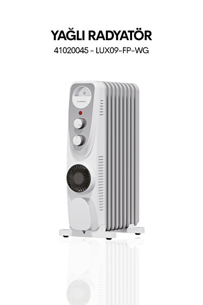 Luxell Lux09-Fp-Wg 9 Dilim 2400 Watt Turbo Fanlı Yağlı Radyatör