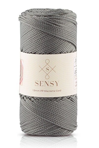SENSY 1.5 Mm - 100 gr Polyester Makrome Ipi Gri 150 M Polyester Makrome Ip Su...
