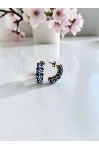 FAYRA ACCESSORIES Zircon Stone 5 Stone Pin Earrings