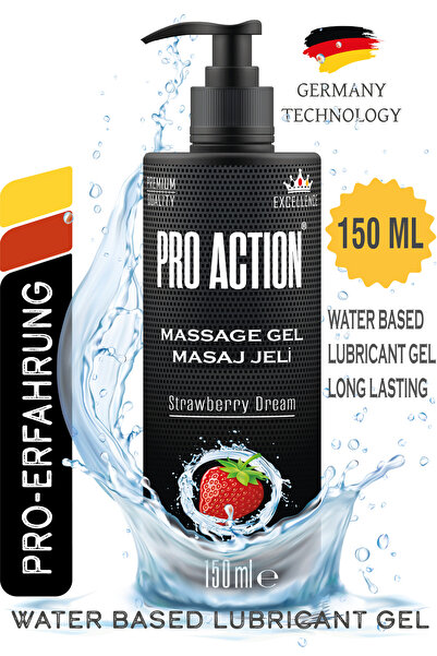 Pro Action Kayganlaştırıcı Jel 150ML Strawberry -çilek Premium Quality