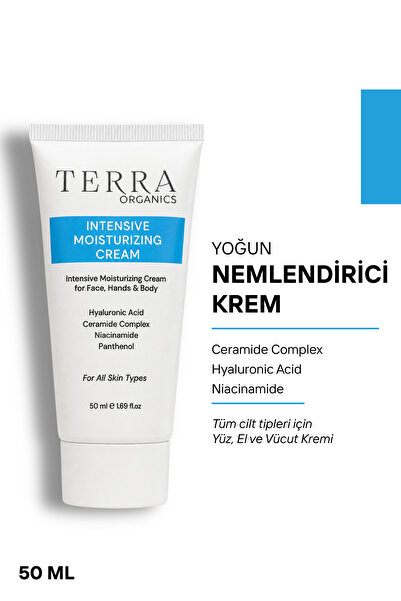 Terra Organics Hyaluronic Acid Destekli Yoğun Nemlendirici, Onarıcı, Nemlendi...