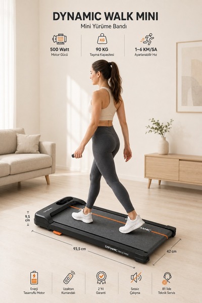 Dynamic Walk Mini Uzaktan Kumandalı Mini Yürüme Bandı