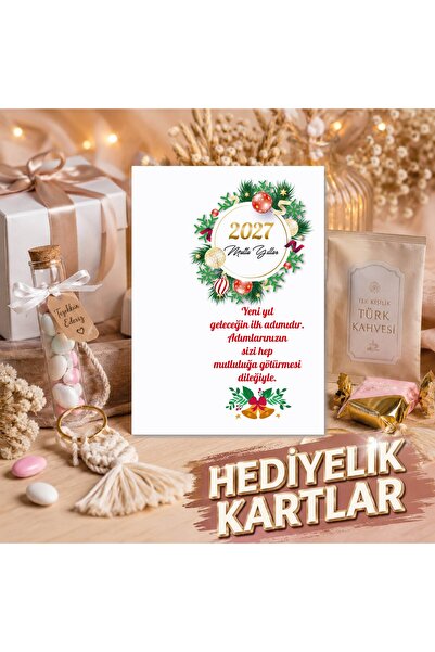 Yeni Yıl-yılbaşı Hediyelik Kart (15 Adet)