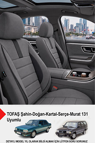 GM-DESIGN Oniks Füme Tay Tüyü Oto Koltuk Kılıfı (TOFAŞ Kartal-Şahin-Doğan-Ser...