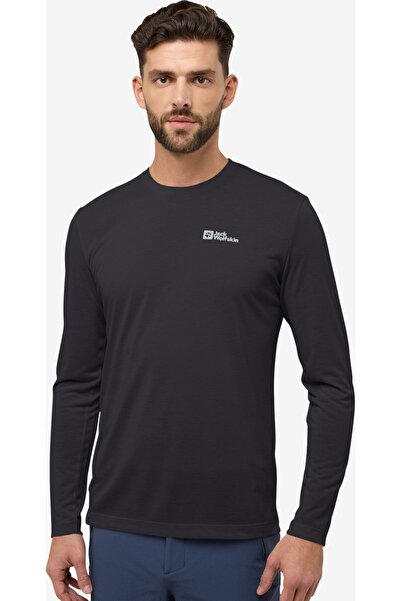 Jack Wolfskin A60291-6000 Vonnan Ls T M Erkek Outdoor Tişört