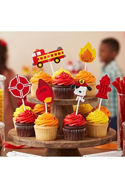 Gift Design Topper pentru tort: Model cățeluș pompier