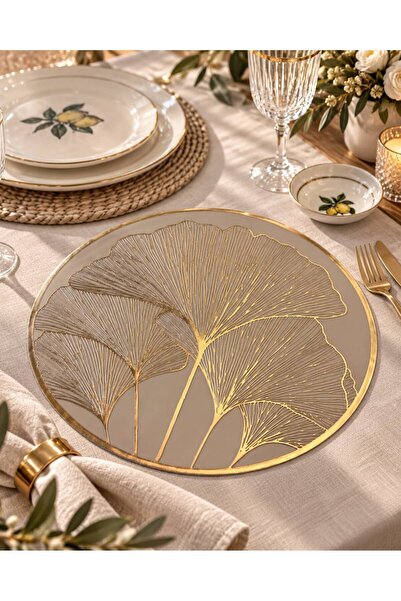 ACAR 6 lı Lavina Lotus Amerikan Servisi Gold - Gümüş - 38 cm