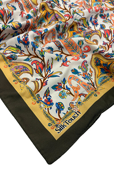 SilkTouch Emerald Shahrazade Pattern Silky Rayon Scarf