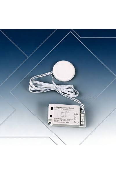 Choice1 110-240V AC7036T-White 220V LED Touch ON/OFF Sensor Switch Penetratin...