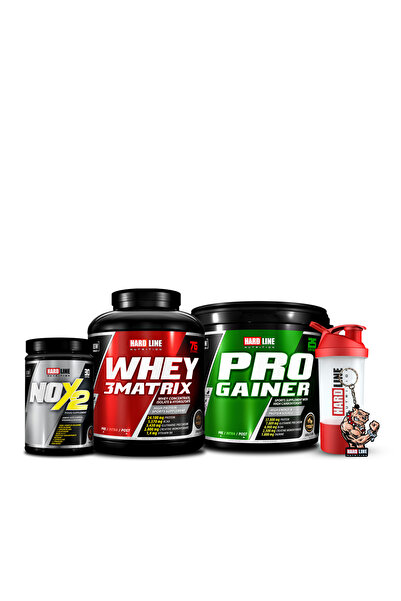 Hardline Whey 3 Matrix 2300 gr Çikolata Progainer 5000 gr Çikolata Nox 2 Komb...