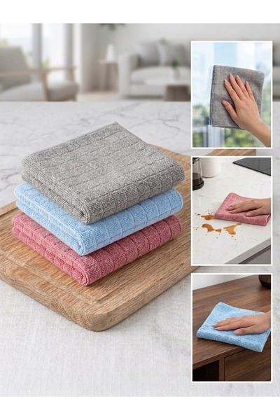 Akalın Professional Cleaning Products 3-Piece Colorful Professional Kitchen C...