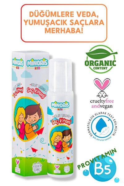 Minoris Kids Organik Kolay Tarama Saç Kremi 200 ml