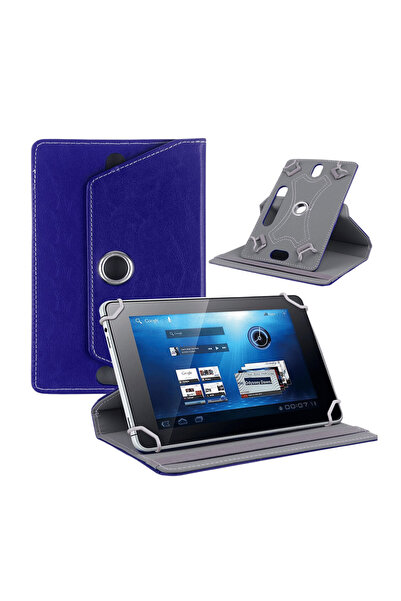 Fuchsia Vorcom Tablet Serisi Uyumlu Universal 10.1 Inç Pu Deri Standlı Tablet...