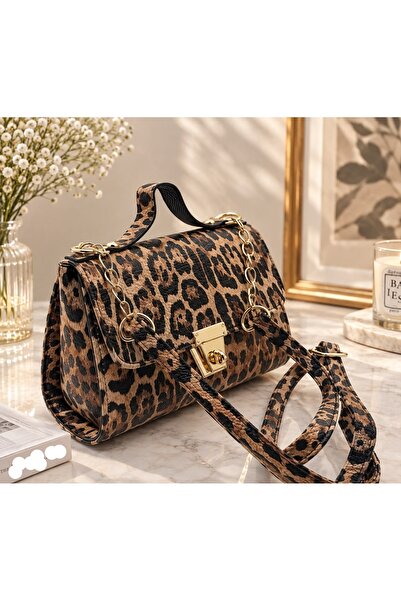 MAC&MOS Γυναικεία Leopard τσάντα ώμου