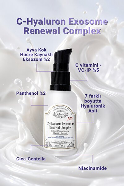 Rosece C-Hyaluron Kök Hücre Kaynaklı Eksozom Yenileyici Komplex / Anti-aging ...