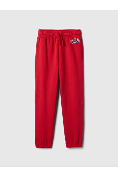 GAP Erkek Çocuk Kırmızı Gap Logo Relaxed Jogger Eşofman Altı