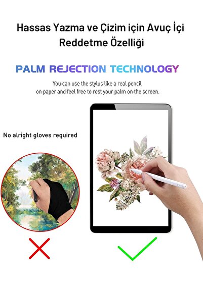 Fuchsia Apple Ipad Pro / Air Için Avuç Içi Algılamayan Stylus Pen