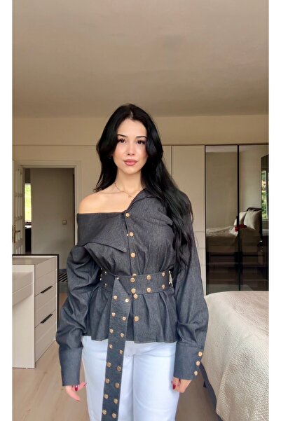 Genel Markalar Denim kadın gömlek