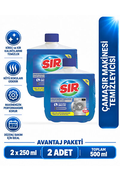 Sır Çamaşır Makinesi Temizleyici 250 ml 2'li