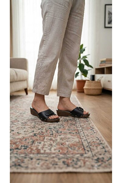 Esem Konay 0314 Domestic Anatomical High Sole Slippers