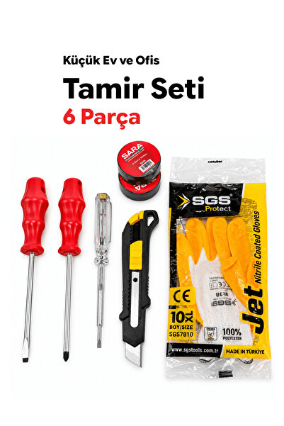 tabis Tamir Seti Küçük Ev Ofis 6 Parça Tornavida Kontrol Kalemi Maket Bıçağı ...