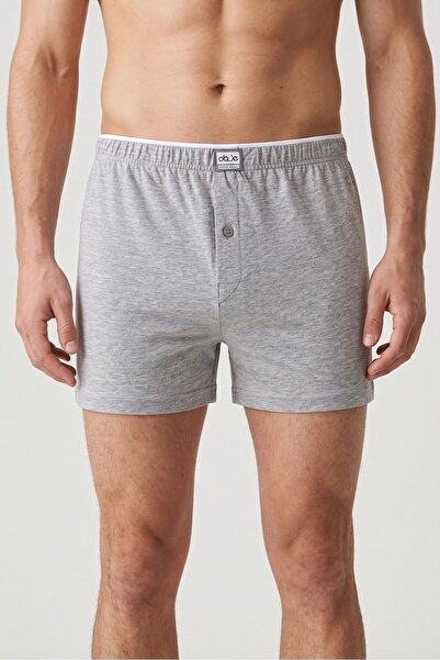 OBJE Gray Plain Men's Boxer Shorts