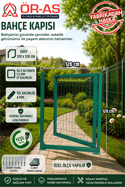 ÖR-AS TEL ÖRGÜ & PANEL ÇİT SİSTEMLERİ Yeşil Tel Çit Kapı - Panel Çit Tel Kapı...