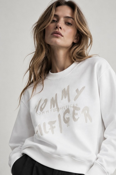 Tommy Hilfiger Organic Cotton Regular Go Embroidered Romy C-Nk Sweatshirt