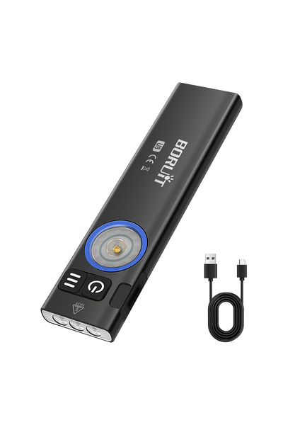 Choice U8 BORUiT U8 650LM EDC LED Flashlight Type-C Rechargeable Work Light T...