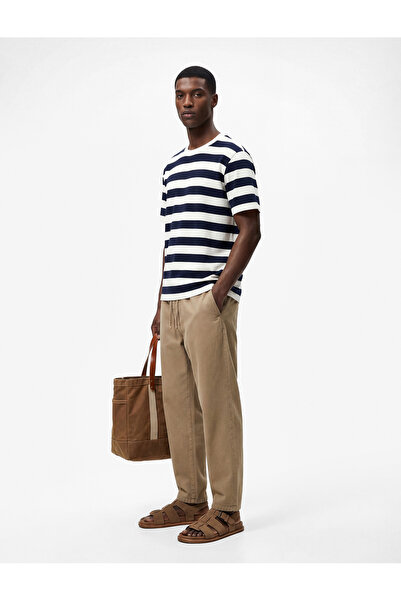 Koton Cotton Pack Regular Fit Pocketed Drawstring Waist Trousers