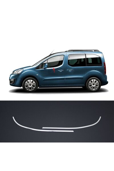 Niken Peugeot Partner Tepee Cam Çıtası Kromu Nikelajı 2008 Sonrası