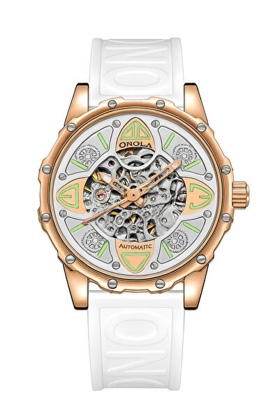 onola Ceas 3833 Automat Mecanic Skeleton –Unisex, Rezistent la Apă,Business ș...