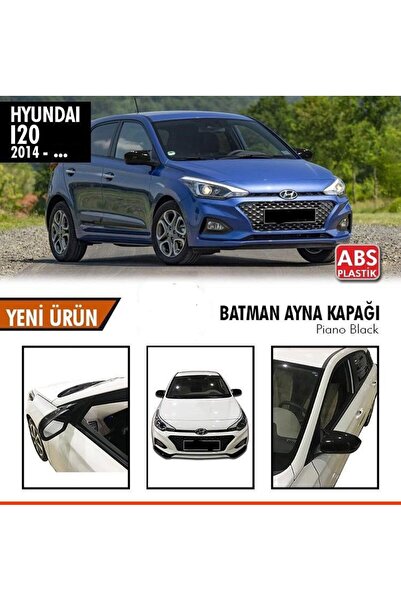 Universal Hyundai i20 Sinyalsiz Yarasa Ayna Kapağı Batman Parlak Siyah Piano ...