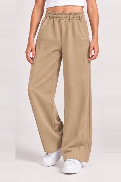 Joi Kids Girl's Wide-Leg Sweatpants - with Pockets and Zipper Detail