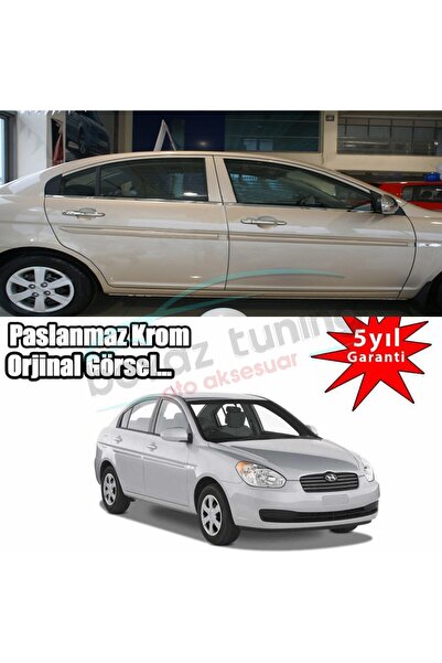 Niken Hyundai Accent Era Cam Çıtası Kromu Nikelajı
