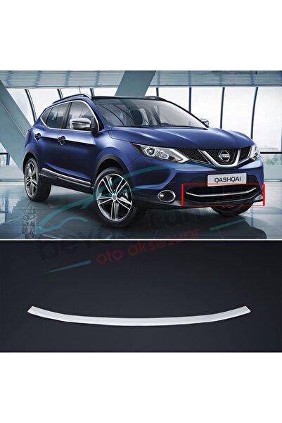 Niken Nissan Qashqai Ön Tampon Panjur Alt Çıtası Kromu 2014-2017