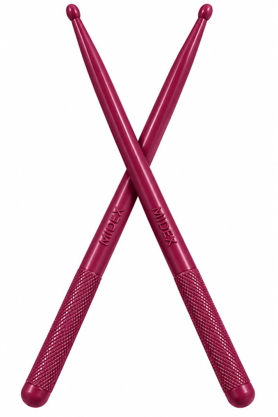 Midex Gfk-801Crd 5A Drum Stick Unbreakable Polyemid Cherry Rot Color Drum Stick 5A Drumsticks