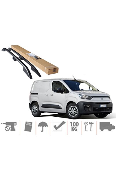 beyaztuning Fiat Doblo 3 Maxi Üst Port Bagaj Tavan Çıtası 2023 Sonrası Siyah