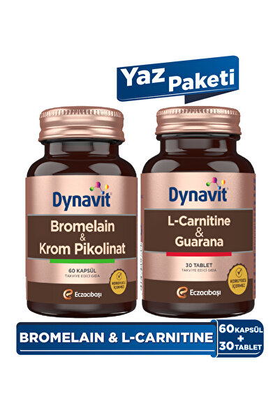 Dynavit Bromelain & L-Carnitine Yaz Paketi - Bromelain, Krom Pikolinat, L-Car...