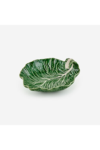 Bordallo Pinheiro Cabbage Yeşil Seramik Servis Tabağı 25 Cm