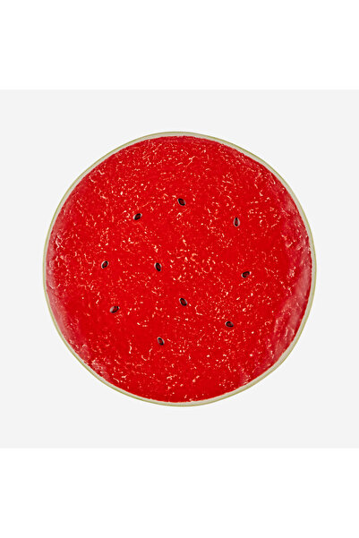 Bordallo Pinheiro Watermelon Kırmızı Seramik Yemek Tabağı 27 Cm