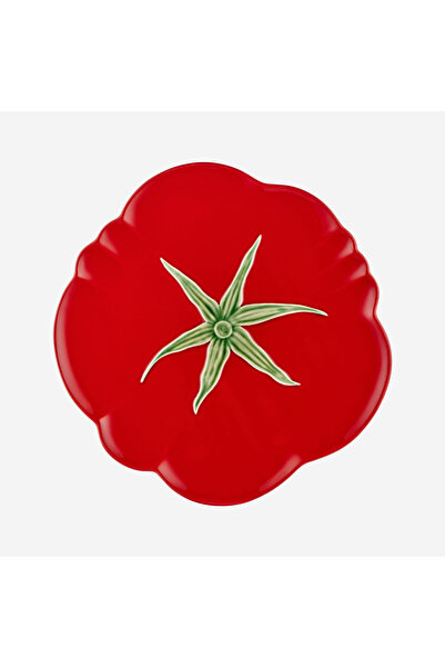 Bordallo Pinheiro Tomato Kırmızı Seramik Yemek Tabağı 29 Cm