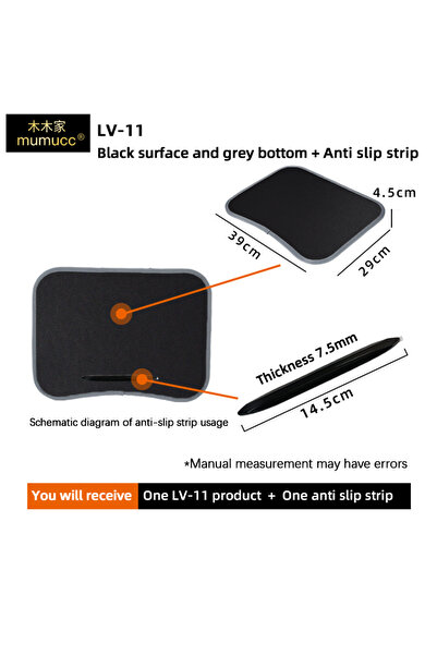 Choice24 LV-11Black strip MUMUCC Multifunctional Laptop Desk With Cushion and...