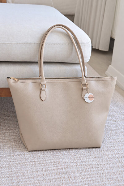 BAGLOVİS Kadın Geniş İç Hacimli Fermuarlı Omuz Ve Kol Çantası Evrak Notebook ...
