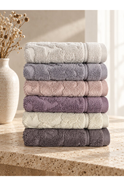 AKN EVRA | 6'lı Microcotton El Havlusu Seti 30x50 cm