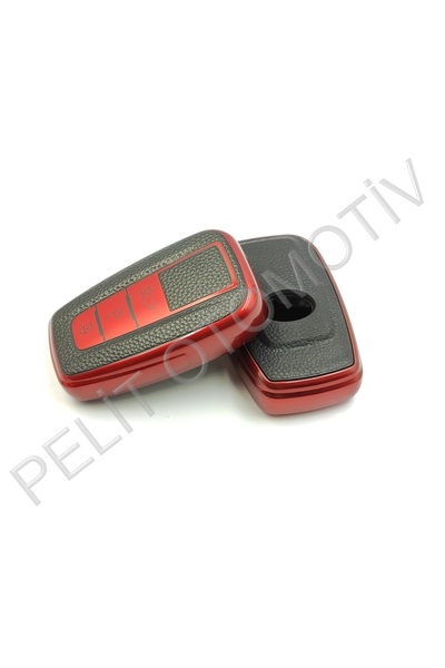 PELİTOTOMOTİV Κάλυμμα κλειδιού τηλεχειριστηρίου Toyota Rav4 Superlux κόκκινο