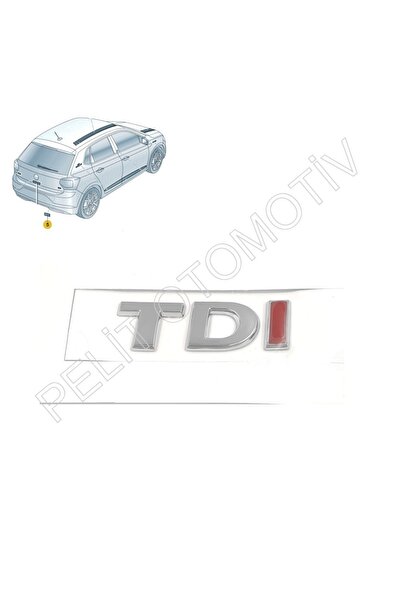 Polo Bagaj Kapak TDI Yazı 1K9853675M 6RF853675B