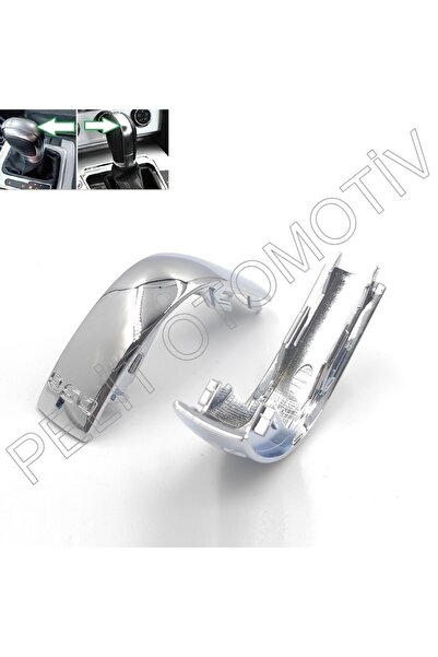 PELİTOTOMOTİV Skoda Dsg Automatic Gear Shift Knob Center Nickel Finish Shiny