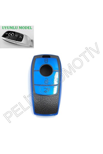 PELİTOTOMOTİV Θήκη κλειδιού για Mercedes E200 E300 GLS GLA Superlux Blue