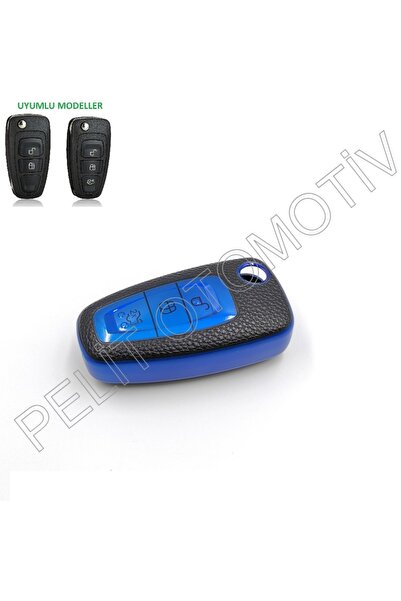 PELİTOTOMOTİV Ford C Max Kuga Tourneo Superlux Key Case Blue